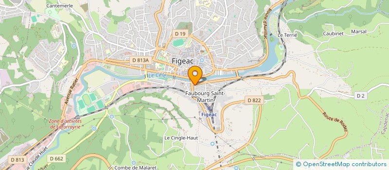 localisation de l'entreprise MADAME ALICIA CAYROL  FIGEAC