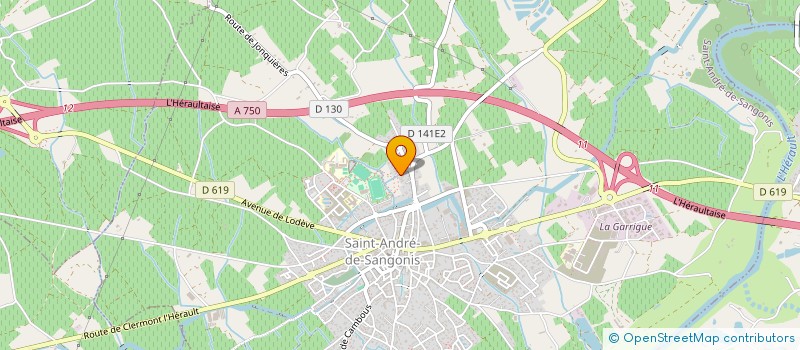 localisation de l'entreprise MADAME ALICIA CHALLINE  SAINT-ANDRE-DE-SANGONIS