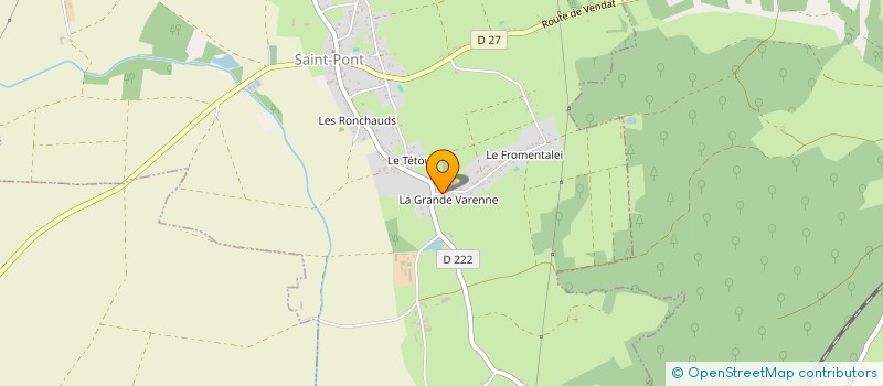 localisation de l'entreprise MADAME ALICIA CHAPPAZ  SAINT-PONT