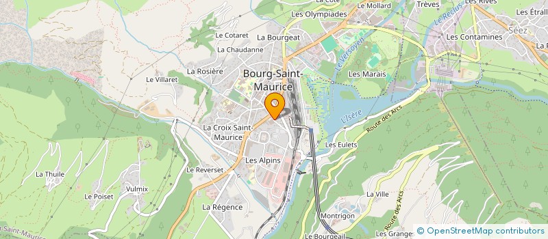 localisation de l'entreprise MADAME ALICIA CHATEAU  BOURG-SAINT-MAURICE