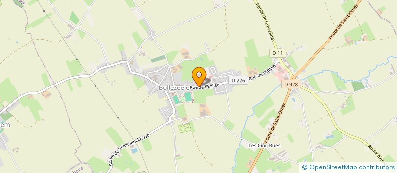 localisation de l'entreprise MADAME ALICIA CHRISTIAENS  BOLLEZEELE