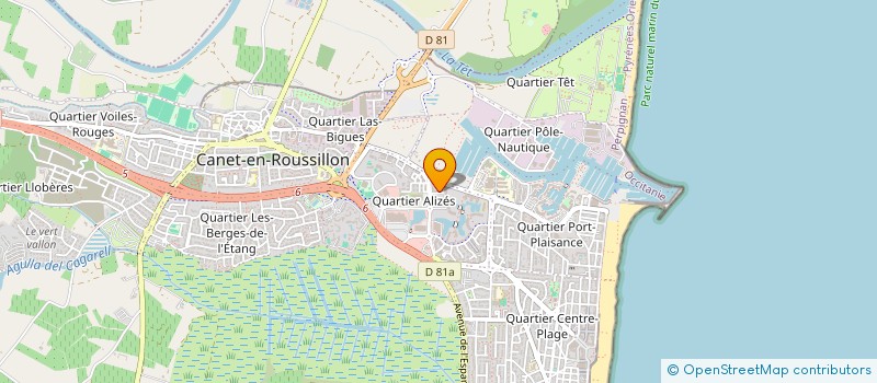localisation de l'entreprise MADAME ALICIA COLLIGNON à CANET-EN-ROUSSILLON
