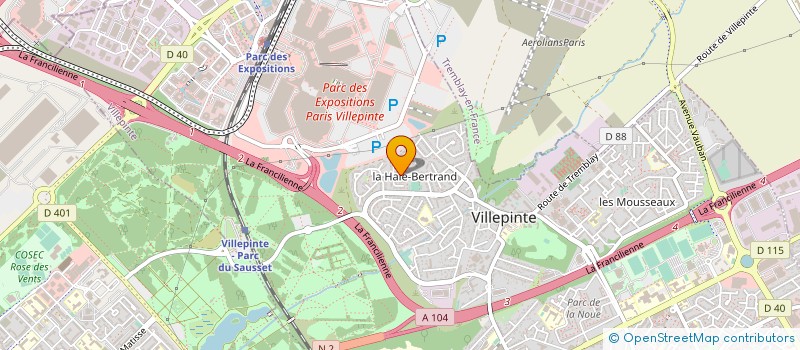 localisation de l'entreprise MADAME ALICIA CRUSOE  VILLEPINTE