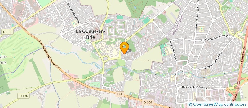 localisation de l'entreprise MADAME ALICIA DA SILVA  LA QUEUE-EN-BRIE