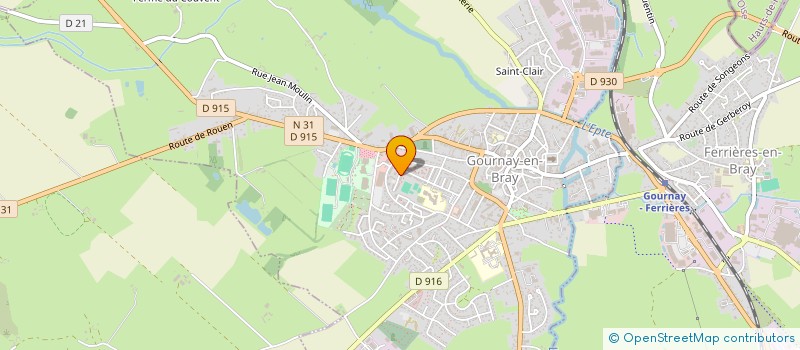 localisation de l'entreprise MADAME ALICIA DELATTRE  GOURNAY-EN-BRAY