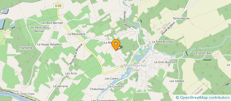 localisation de l'entreprise MADAME ALICIA DOS REIS PINTO  MONTHOU-SUR-CHER