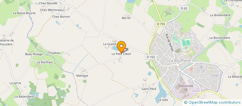 localisation de l'entreprise MADAME ALICIA DOUTEAU à LA BRUFFIERE