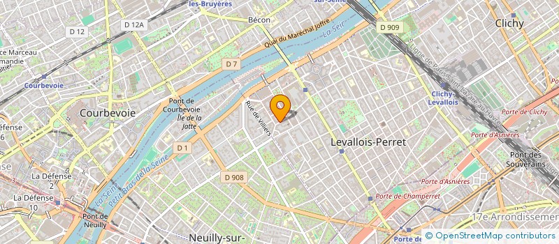 localisation de l'entreprise MADAME ALICIA DUPREZ  LEVALLOIS-PERRET