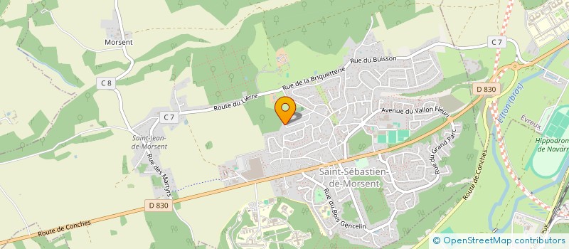 localisation de l'entreprise MADAME ALICIA EDOUARD  SAINT-SEBASTIEN-DE-MORSENT