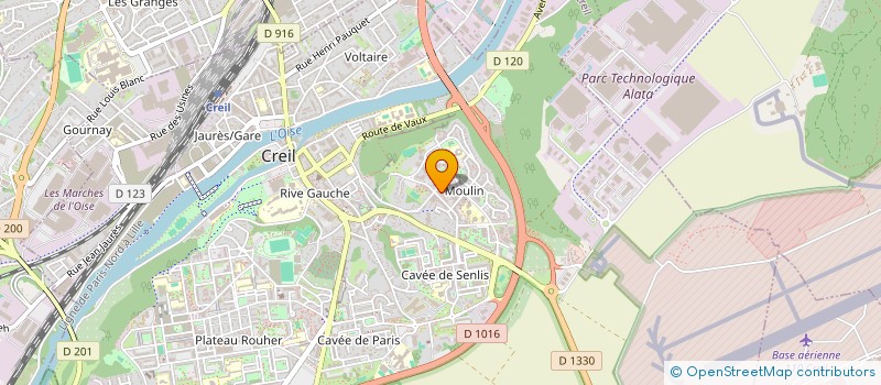 localisation de l'entreprise MADAME ALICIA FAGET à CREIL