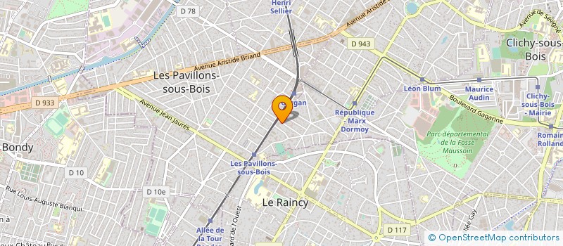 localisation de l'entreprise MADAME ALICIA FORTIN  LIVRY-GARGAN