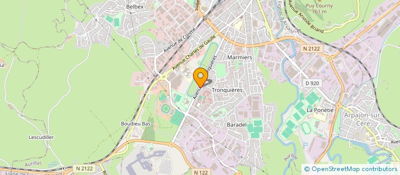 localisation de l'entreprise MADAME ALICIA FOURNIER à AURILLAC
