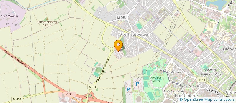 localisation de l'entreprise MADAME ALICIA GINDRE  OBERHAUSBERGEN