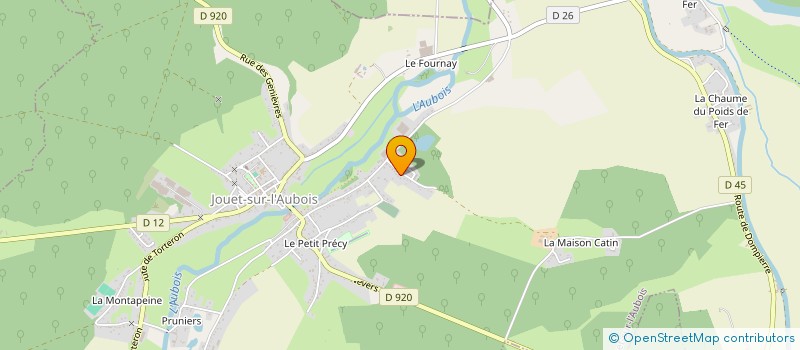 localisation de l'entreprise MADAME ALICIA GIRARD  JOUET-SUR-L'AUBOIS