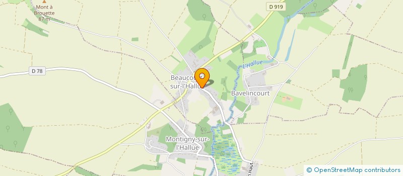 localisation de l'entreprise MADAME ALICIA GRAUX  BEAUCOURT-SUR-L'HALLUE