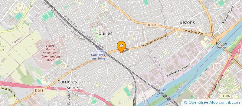 localisation de l'entreprise MADAME ALICIA GRAVELLE  HOUILLES