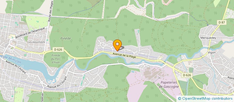 localisation de l'entreprise MADAME ALICIA GRUAZ  MIMIZAN