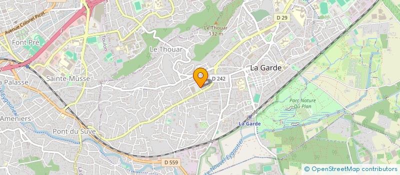 localisation de l'entreprise MADAME ALICIA GUIDUBALDI  LA GARDE