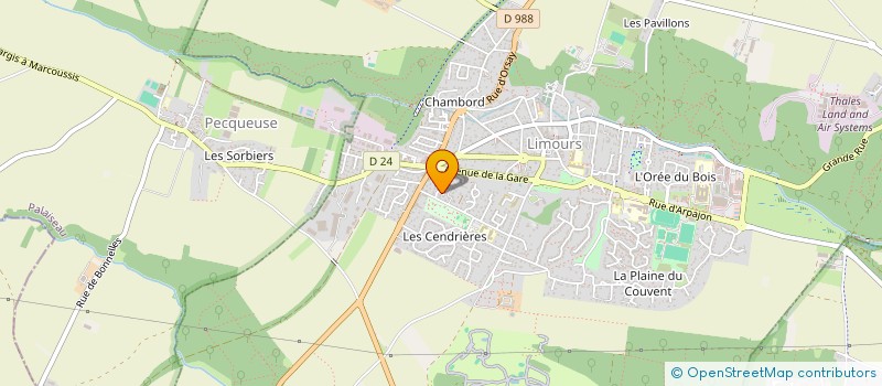 localisation de l'entreprise MADAME ALICIA JACQUES  LIMOURS