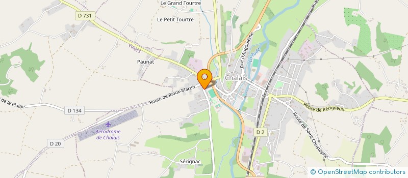 localisation de l'entreprise MADAME ALICIA JONGES à CHALAIS