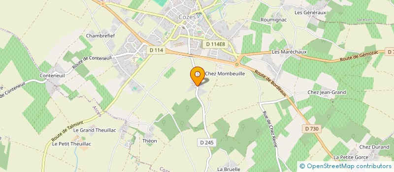 localisation de l'entreprise MADAME ALICIA KASAK à COZES