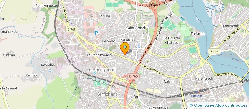 localisation de l'entreprise MADAME ALICIA KERBORIOU  LORIENT