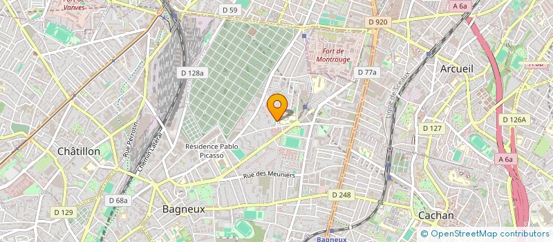 localisation de l'entreprise MADAME ALICIA KULAK  BAGNEUX
