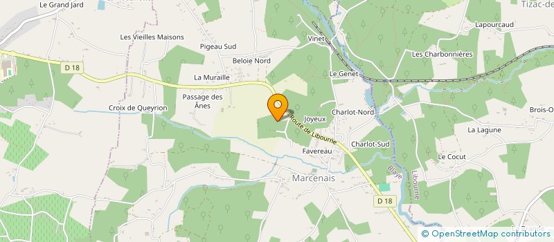 localisation de l'entreprise MADAME ALICIA LALANNE  MARSAS