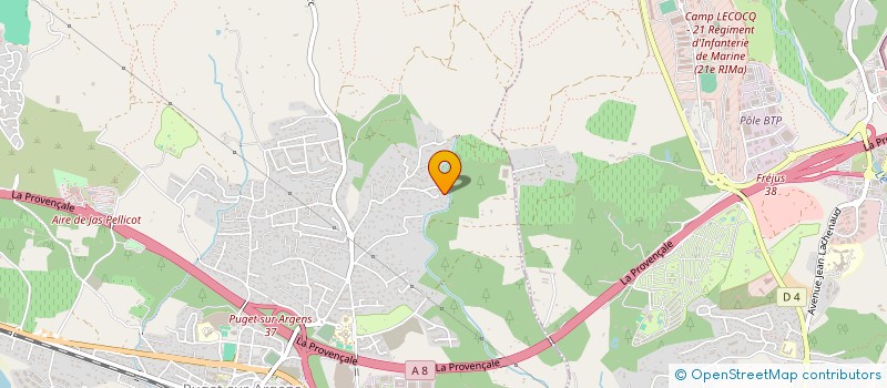 localisation de l'entreprise MADAME ALICIA LE RESTE  PUGET-SUR-ARGENS