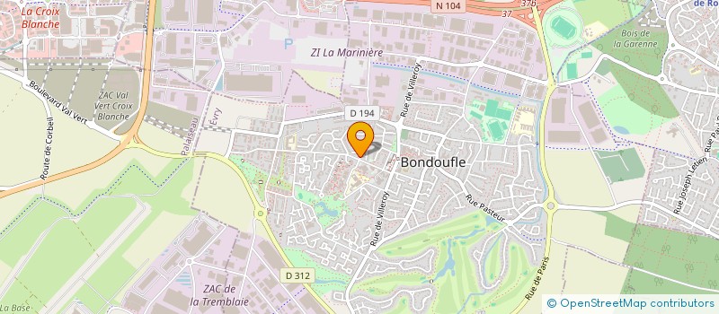 localisation de l'entreprise MADAME ALICIA LEFRANC  BONDOUFLE