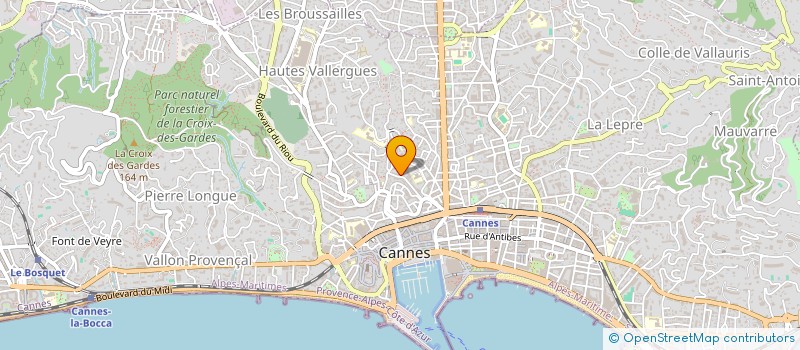 localisation de l'entreprise MADAME ALICIA LEGROS à CANNES
