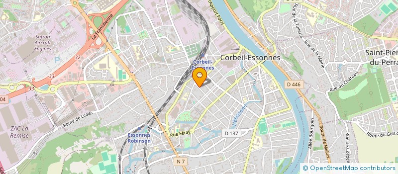 localisation de l'entreprise MADAME ALICIA MANREDJO à CORBEIL-ESSONNES