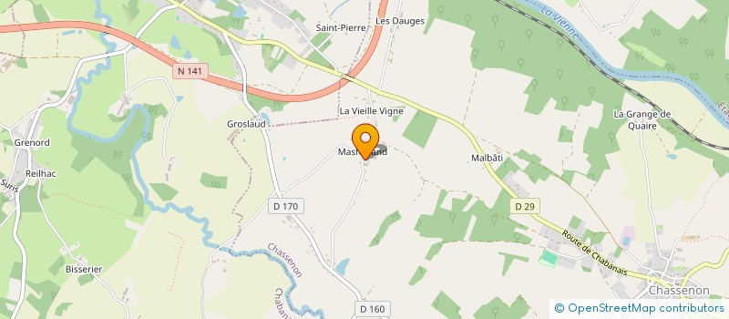 localisation de l'entreprise MADAME ALICIA MARCHAND  CHASSENON