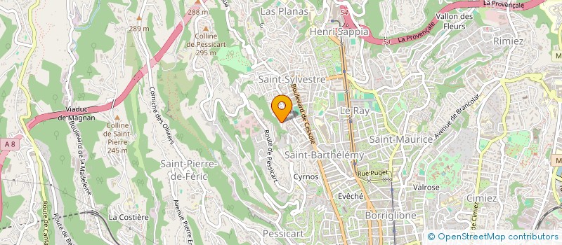 localisation de l'entreprise MADAME ALICIA MARIA  NICE