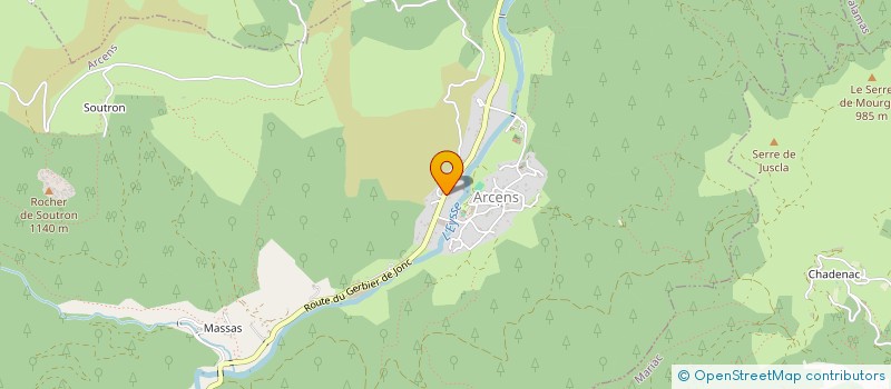 localisation de l'entreprise MADAME ALICIA MATHON  ARCENS