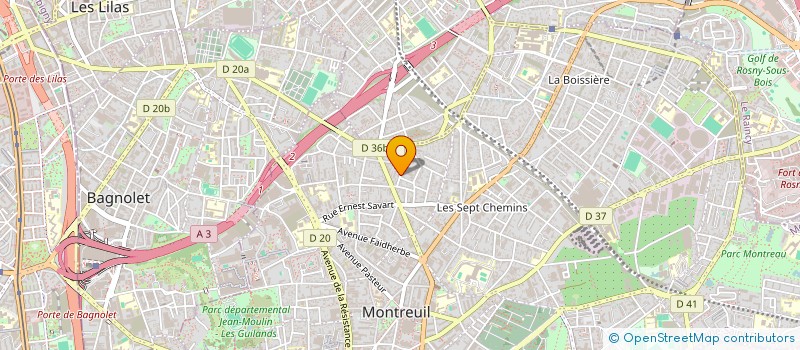 localisation de l'entreprise MADAME ALICIA MONET  MONTREUIL