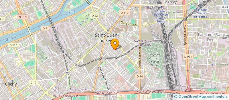 localisation de l'entreprise MADAME ALICIA MORIN à SAINT-OUEN-SUR-SEINE