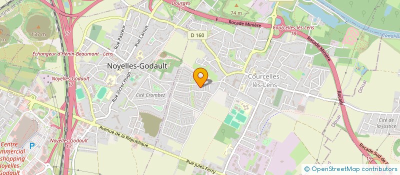 localisation de l'entreprise MADAME ALICIA NATTIER  COURCELLES-LES-LENS