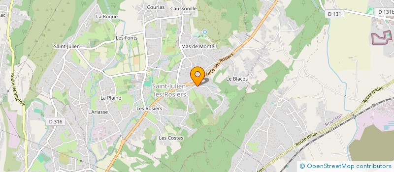 localisation de l'entreprise MADAME ALICIA OLMI  ALES