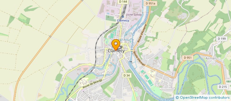 localisation de l'entreprise MADAME ALICIA OUDARD  CLAMECY