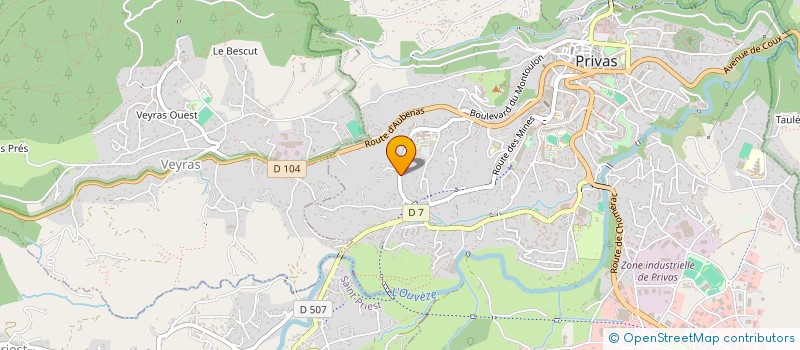 localisation de l'entreprise MADAME ALICIA PRALY à PRIVAS