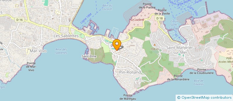 localisation de l'entreprise MADAME ALICIA PUTORTI à SAINT-MANDRIER-SUR-MER
