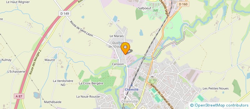 localisation de l'entreprise MADAME ALICIA REDUREAU à CHOLET