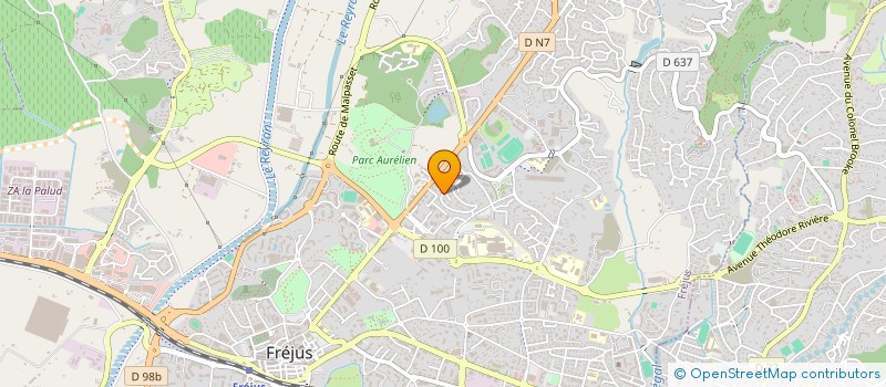 localisation de l'entreprise MADAME ALICIA ROBERT à FREJUS