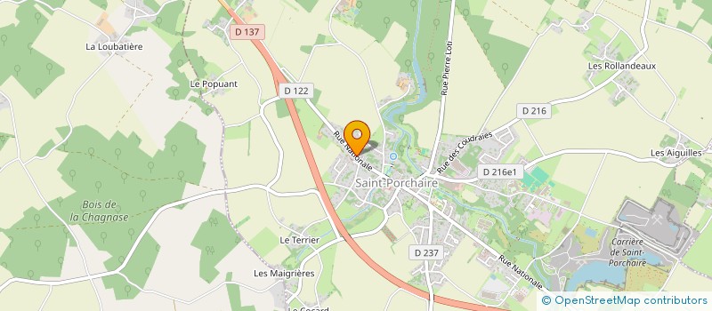 localisation de l'entreprise MADAME ALICIA SIMOND  SAINT-PORCHAIRE