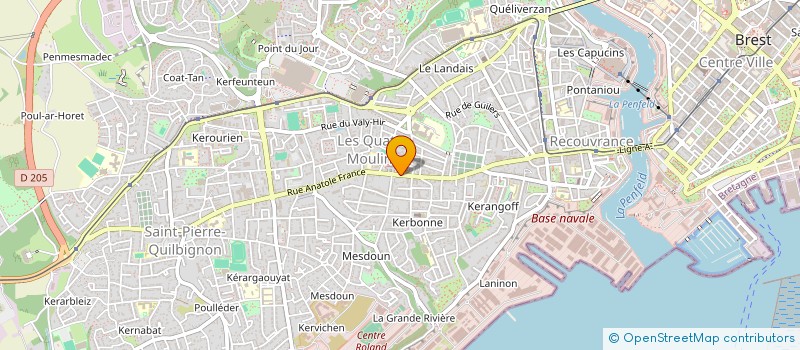 localisation de l'entreprise MADAME ALICIA TOUBLANC à BREST
