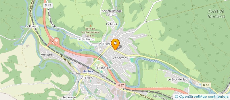 localisation de l'entreprise MADAME ALICIA VALENTIN  ARCHETTES