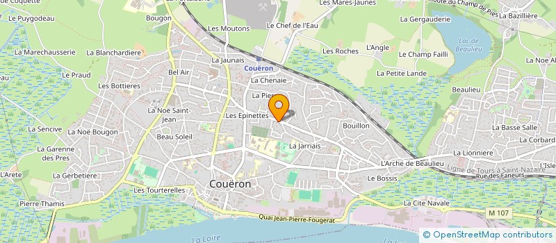 localisation de l'entreprise MADAME ALICIA VEILLAUD à COUERON