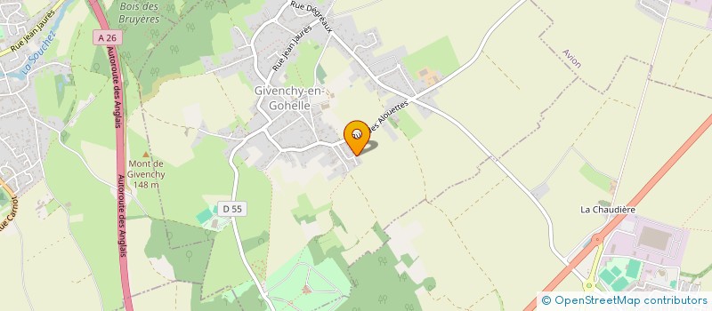 localisation de l'entreprise MADAME ALICIA YBERT  GIVENCHY-EN-GOHELLE