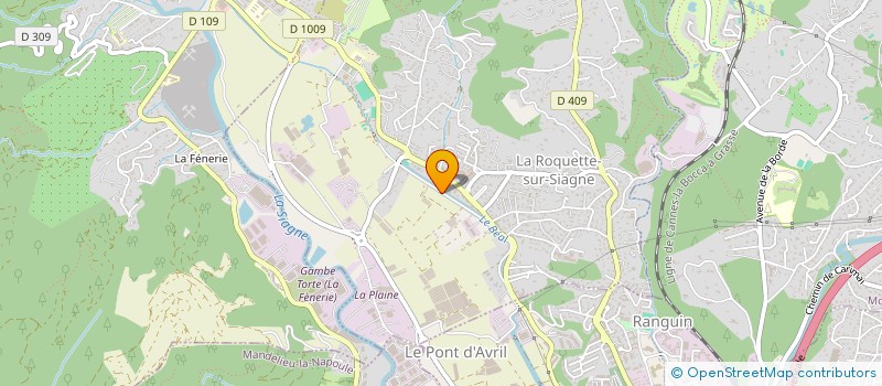 localisation de l'entreprise MADAME ALICIA ZAMATARO à LA ROQUETTE-SUR-SIAGNE